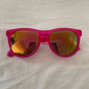 Hot Pink Reflective Sunglasses